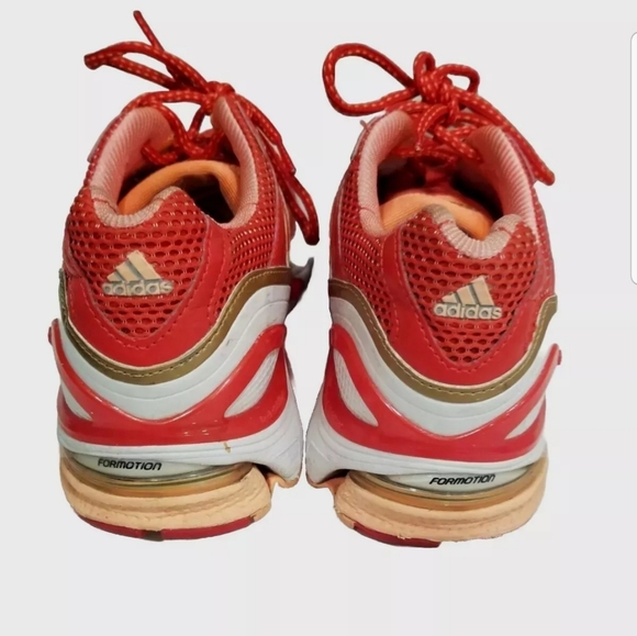 EUC Adidas Adiprene Formotion Men's Running Sneakers Size 8.5 Orange/White - Picture 5 of 10